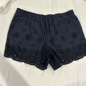 Navy shorts from Loft
